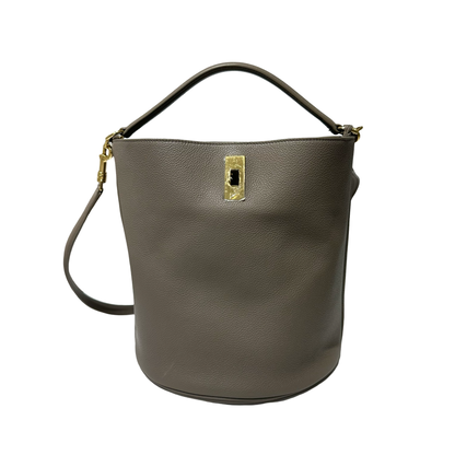 Calfskin Bucket 16 Two Way Shoulder Bag [101069]