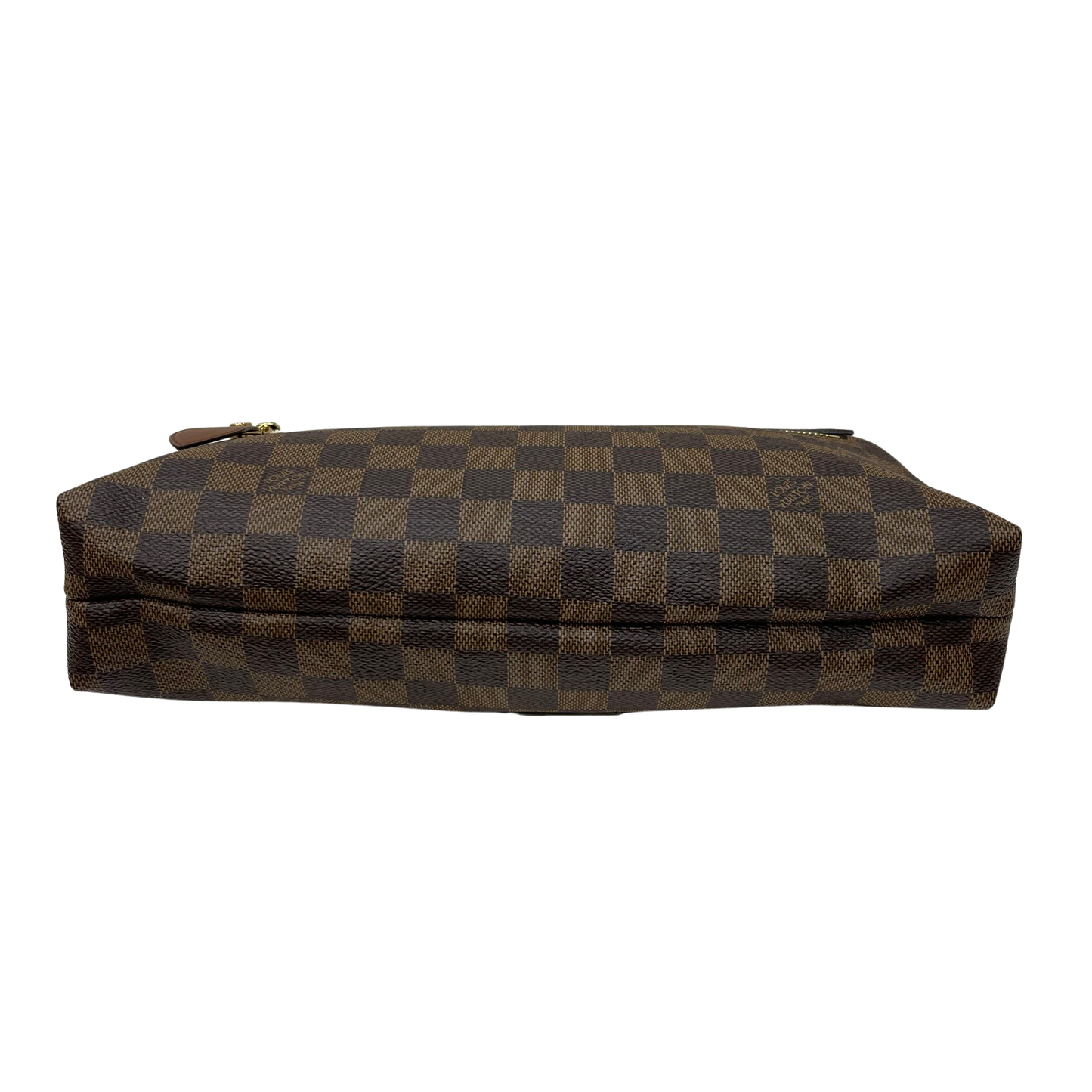 TOILE DAMIER Coated Canvas Pochette Ascot Clutch [100876]