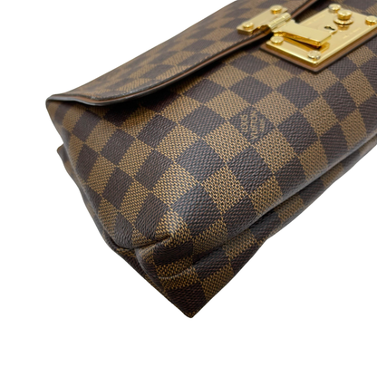 TOILE DAMIER Coated Canvas Pochette Ascot Clutch [100876]