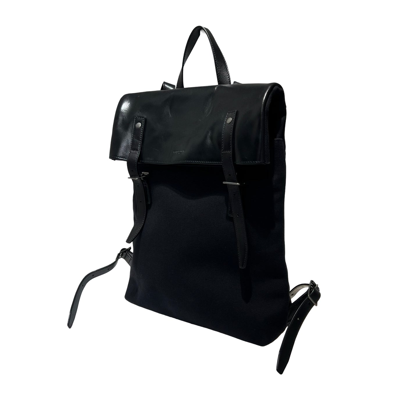 Calf Skin,Canvas  Backpack [101008]