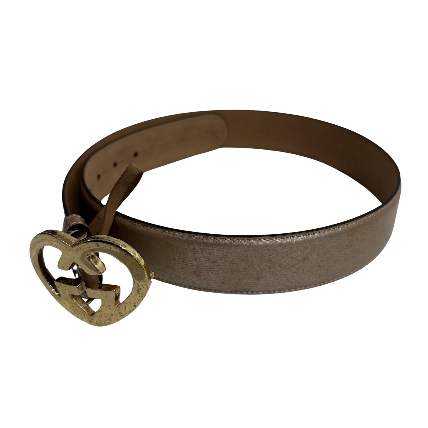 Calf Skin Heart Buckle Belt Belt [100660]