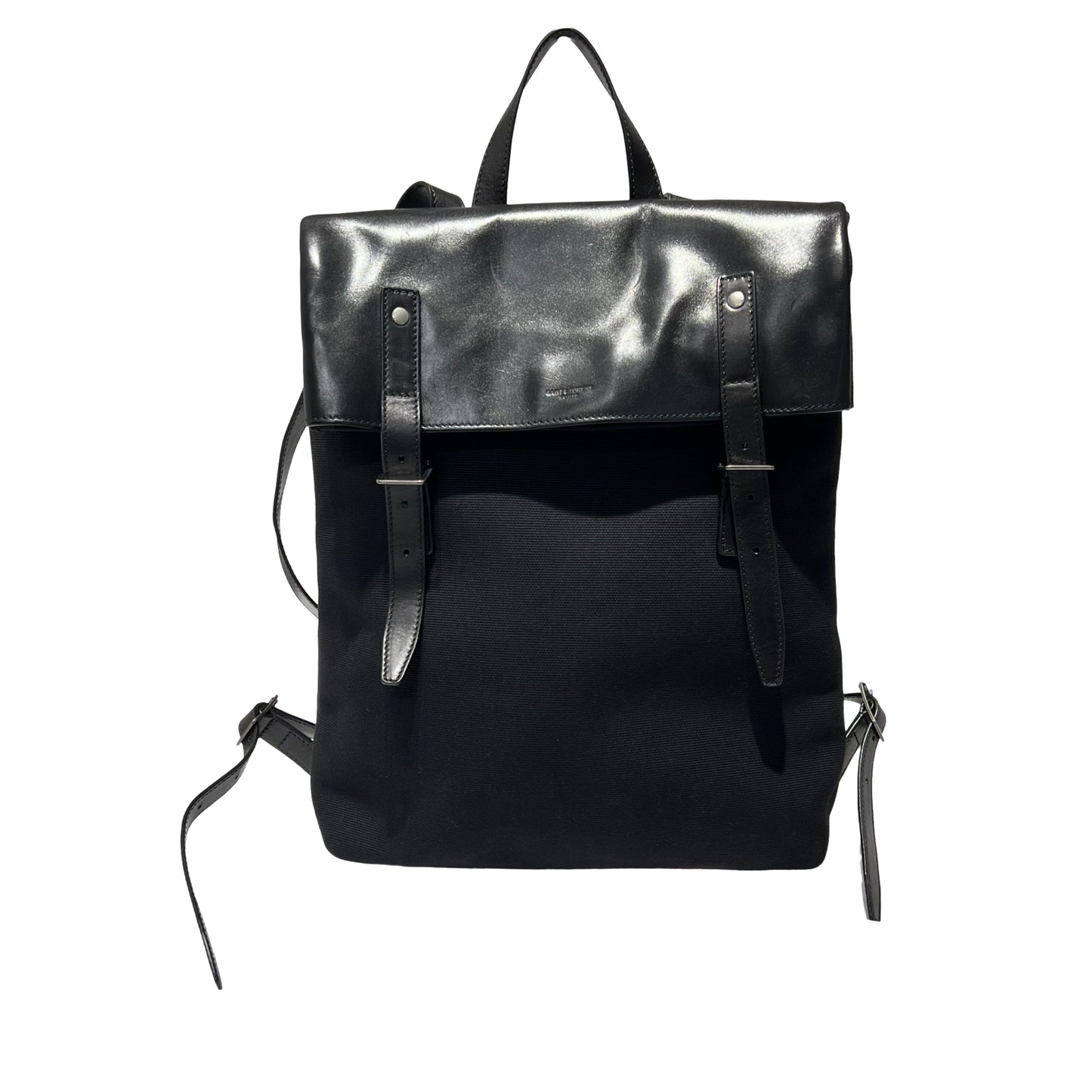 Calf Skin,Canvas  Backpack [101008]