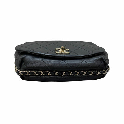 Matelasse Quilted Calfskin  Chain Shoulder Bag [101132]