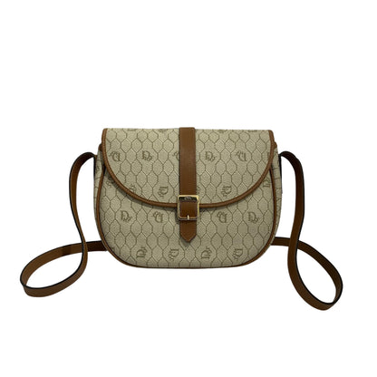 Coated Canvas  Cross Body Bag [100690]