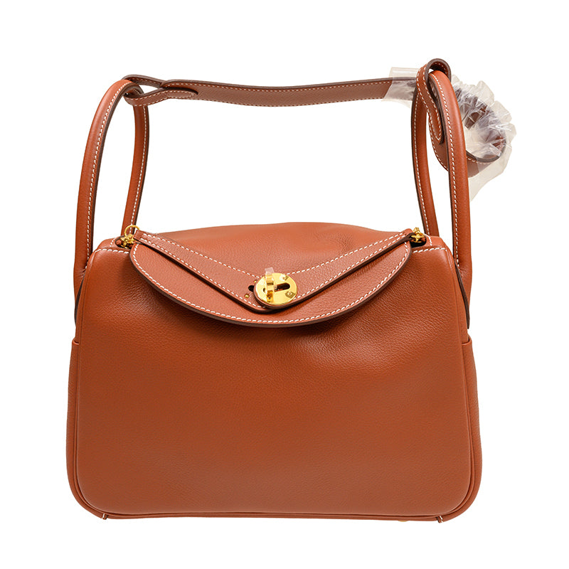 Taurillon Clemence Lindy 26 Two Way Shoulder Bag [100542]