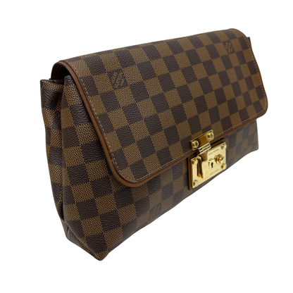 TOILE DAMIER Coated Canvas Pochette Ascot Clutch [100876]