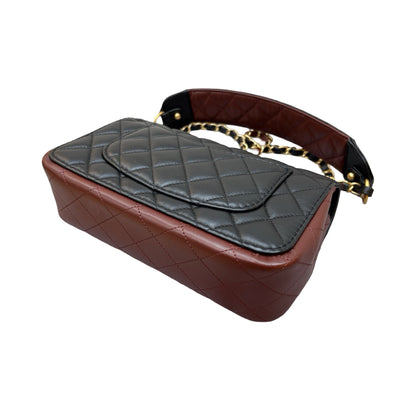 Matelasse Quilted Calf Skin  Chain Shoulder Bag [101146]