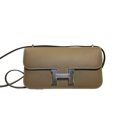 Used HERMÈS Constance Shoulder Bag PHW Etoupe (18)