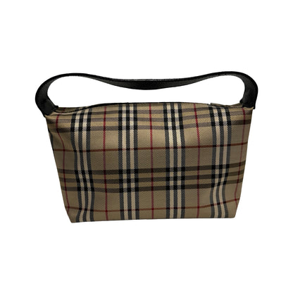 Used BURBERRY Nova Check Nova Check Shoulder Bag Beige Black Red