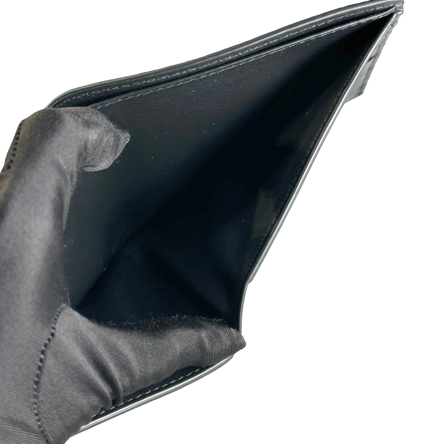 Brand New BOTTEGA VENETA Leather Bi-Fold Wallet Wallet Black