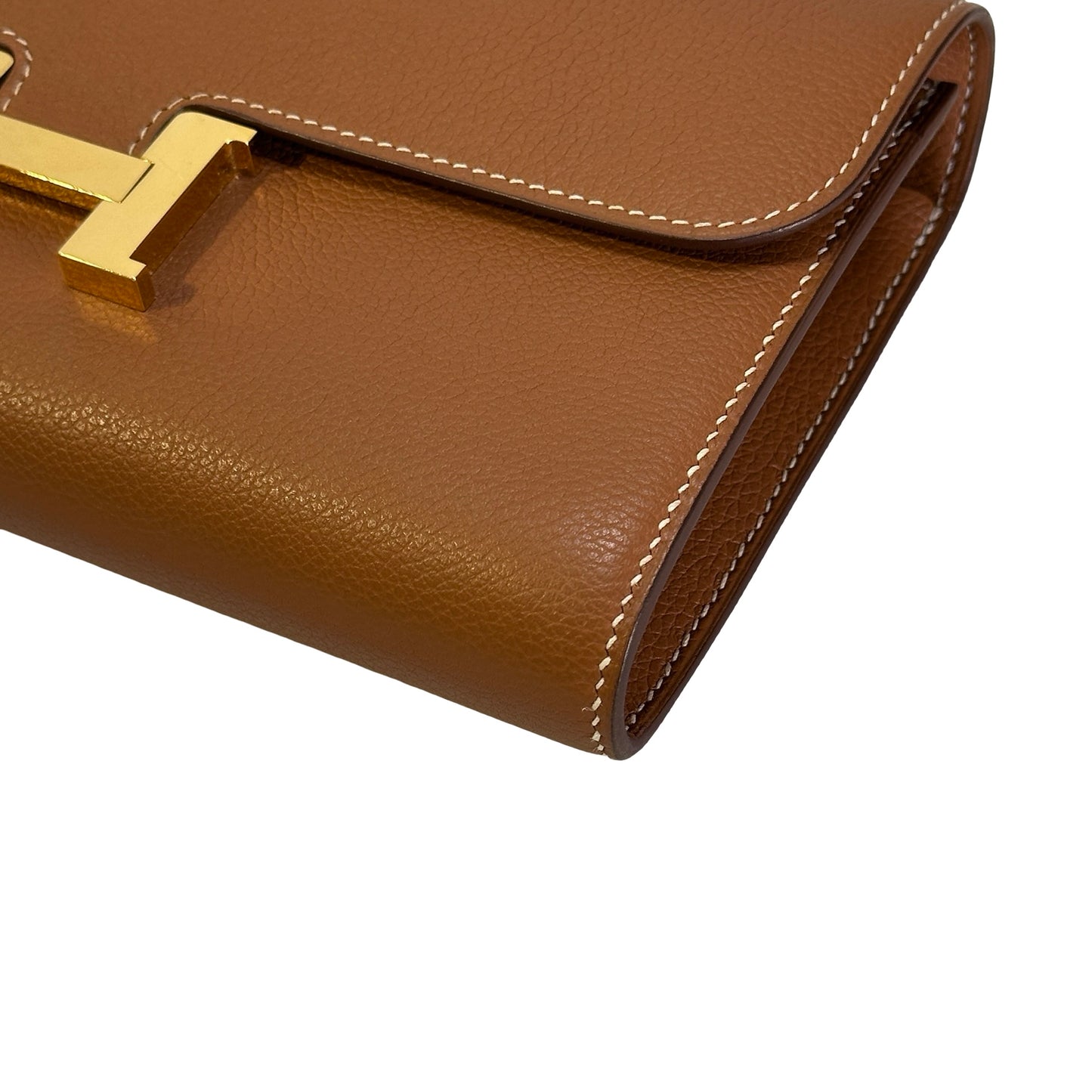 Used HERMES Epsom Constance to Go Wallet on chain Brown GHW