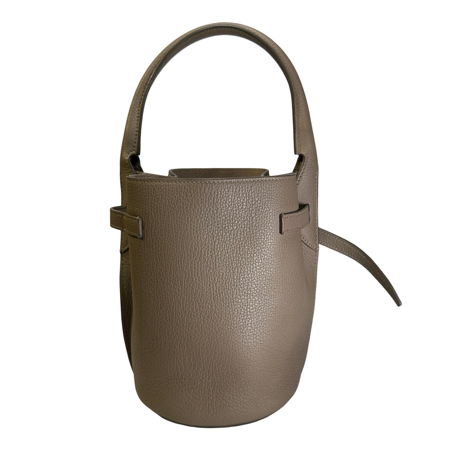 Used CELINE Grained Calfskin Big Bag Bucket Bucket Bag Taupe
