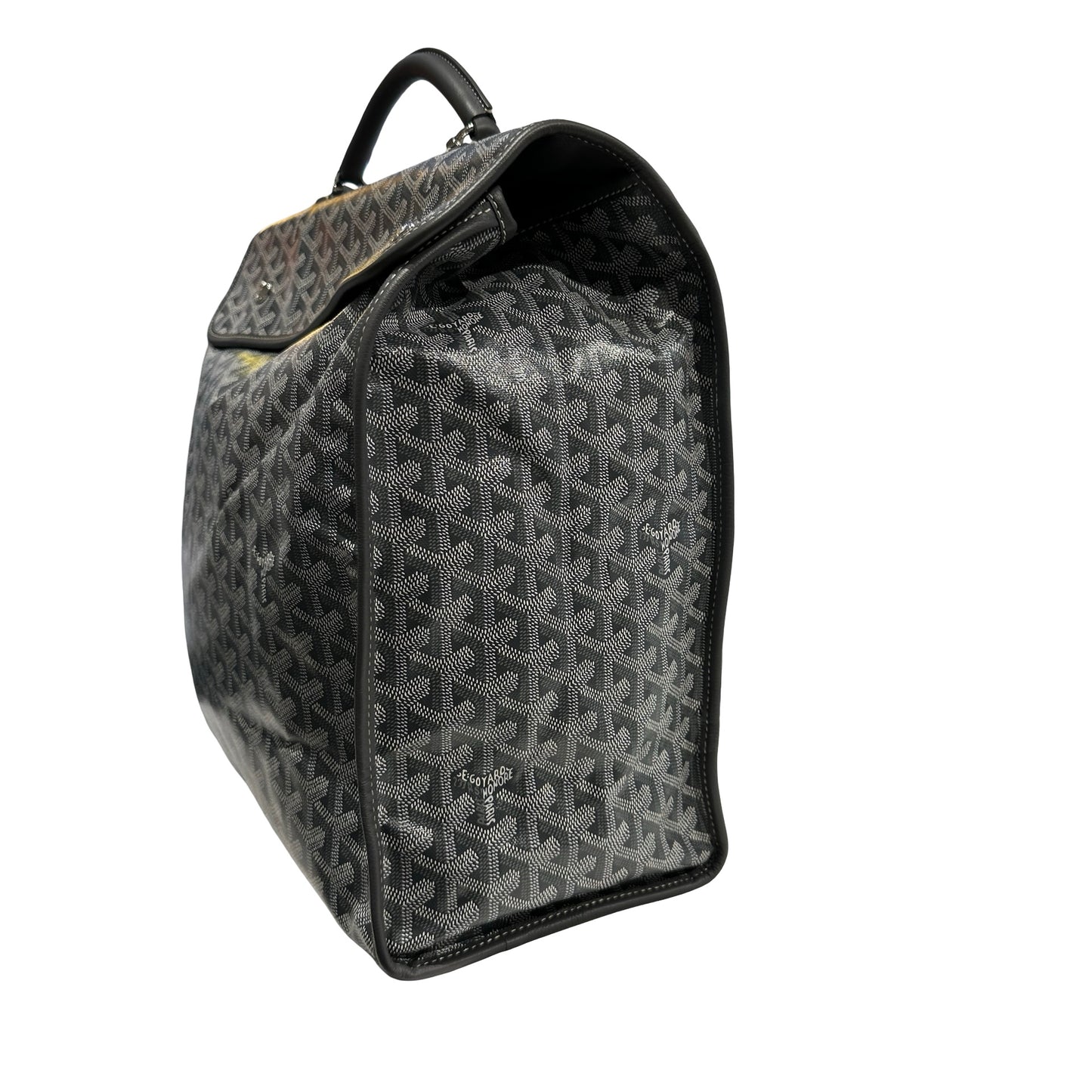 Used GOYARD Goyardine Alpin Backpack Grey