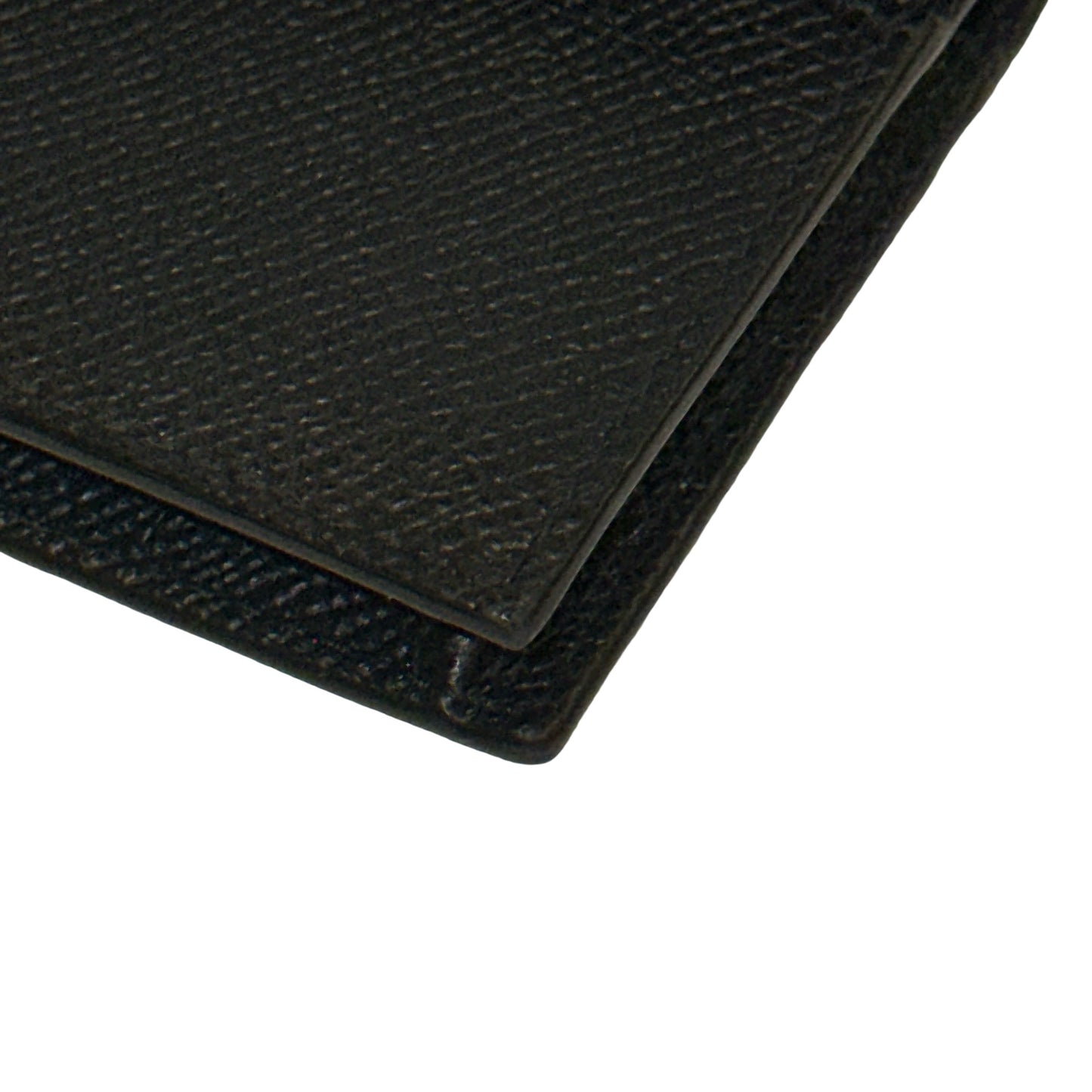 Used DIOR Goatskin Saddle Flap Card Holder Black GHW