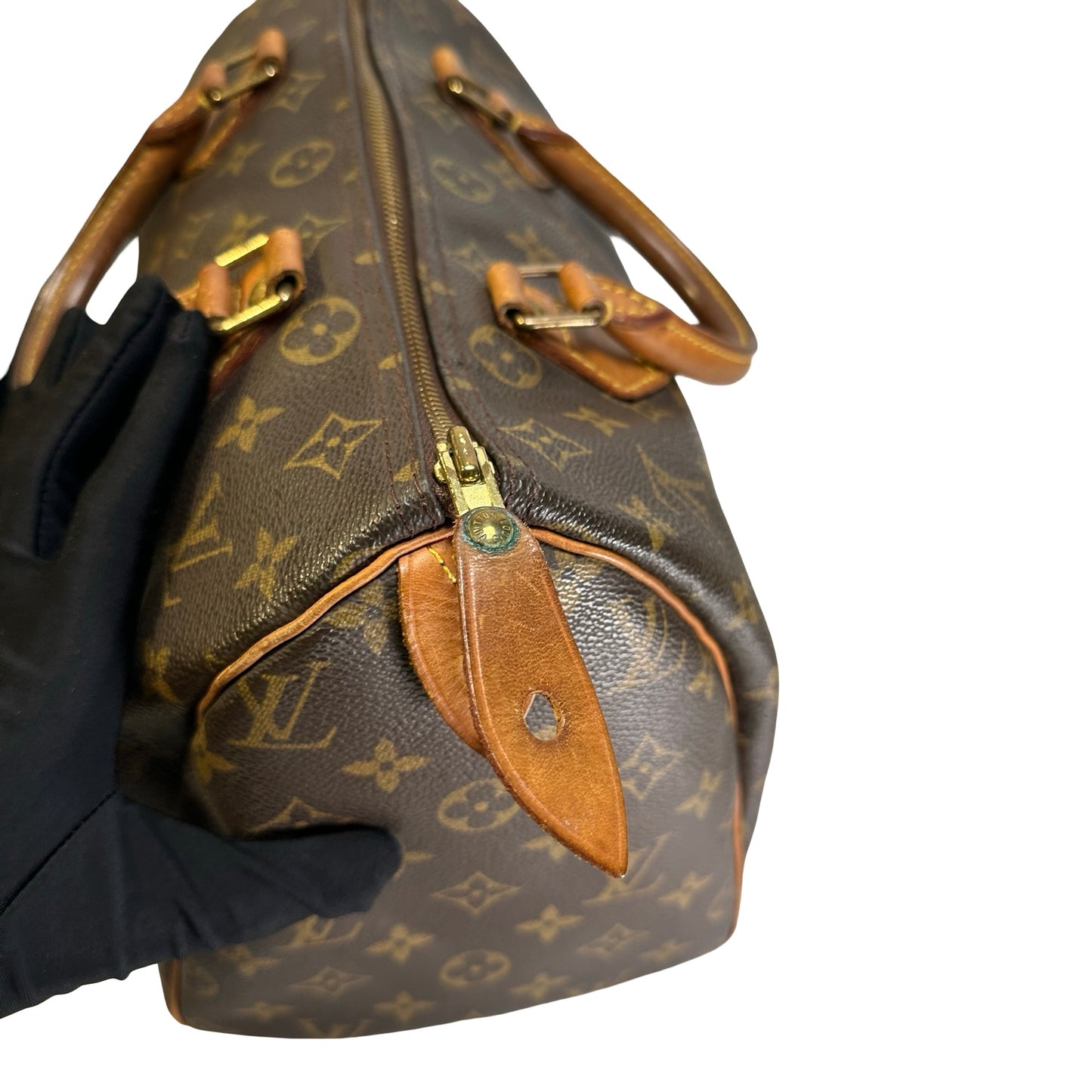 Used LOUIS VUITTON Monogram Canvas Speedy Handbag Brown