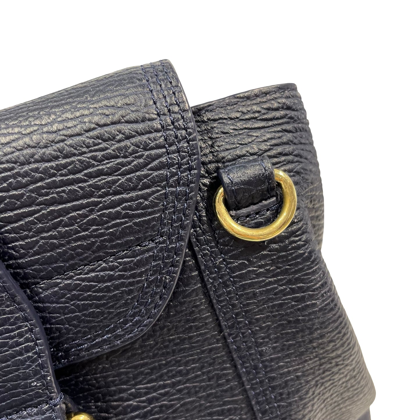 Used 3.1 PHILLIP LIM Textured Leather Pashli Satchel Blue， GHW
