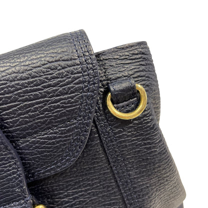 Used 3.1 PHILLIP LIM Textured Leather Pashli Satchel Blue， GHW