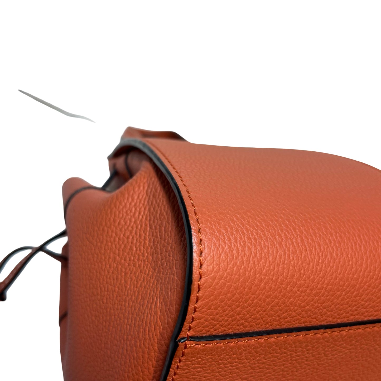 Used LOEWE Calfskin Leather Hammock mini Shoulder Bag Orange