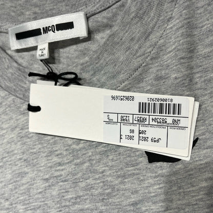Used MOSCHINO Bird Print Tee Clothes Grey Black