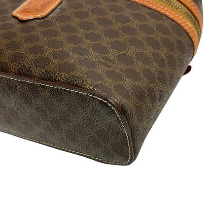 CELINE Macadam Macadam Canvas Bag Handbag Brown