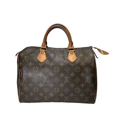 Used LOUIS VUITTON Monogram Canvas Speedy Handbag Brown