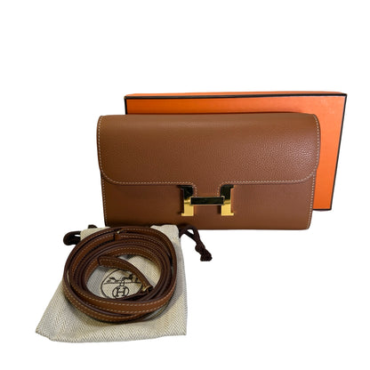 Used HERMES Epsom Constance to Go Wallet on chain Brown GHW