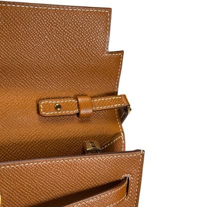 Used HERMES Epsom Kelly To Go Cross body bag Gold FHW