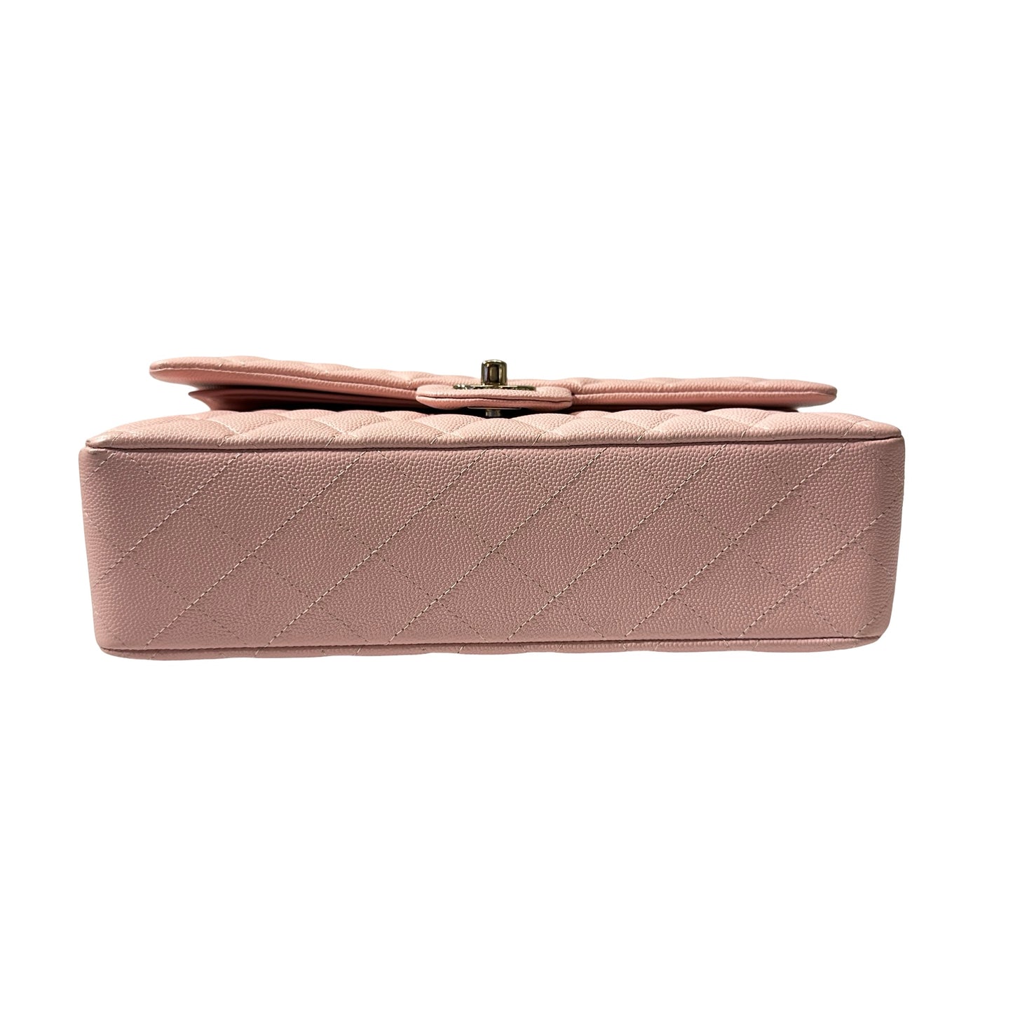 Used Chanel CF 25 Chain Shoulder Bag Light Pink GHW