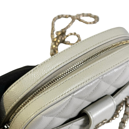 Used CHANEL Lambskin 23C Bucket Bag Black GHW