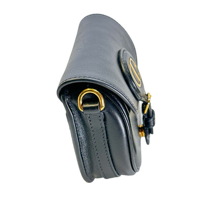 Used DIOR Leather Bobby Shoulder Bag Black