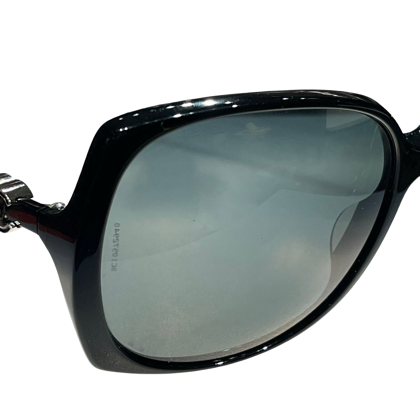 Used CHANEL Sunglasses Black