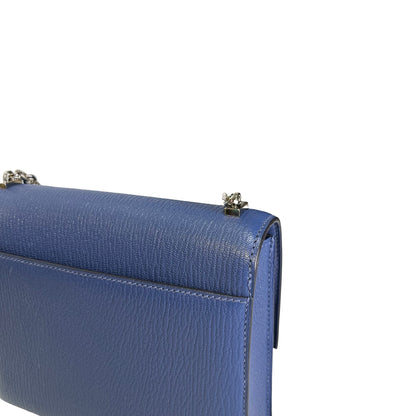 Used HERMES Epsom Verrou Crossbody Bag Blue Phw