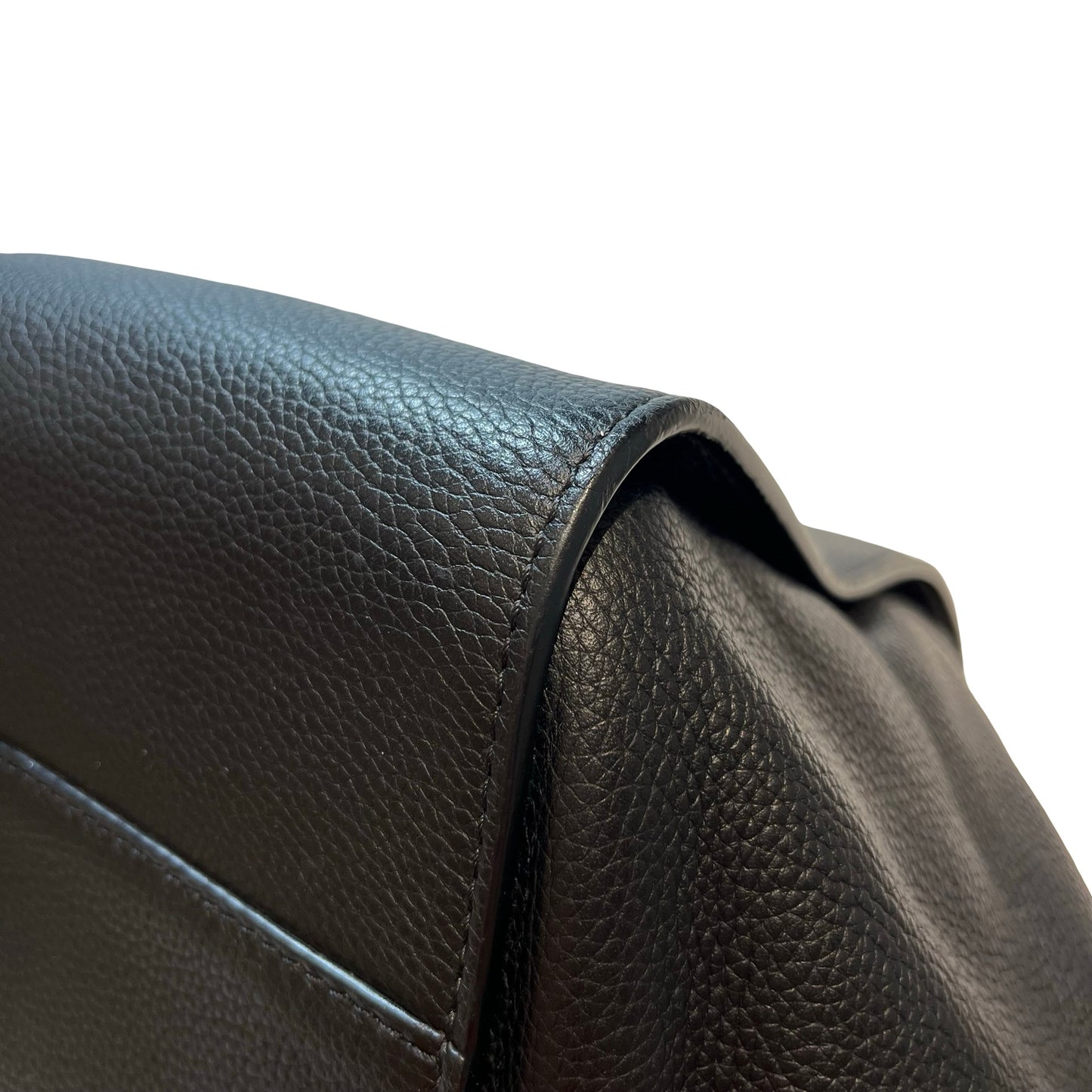 Used LOEWE Calfskin Leather Hammock small Shoulder Bag Black GHW