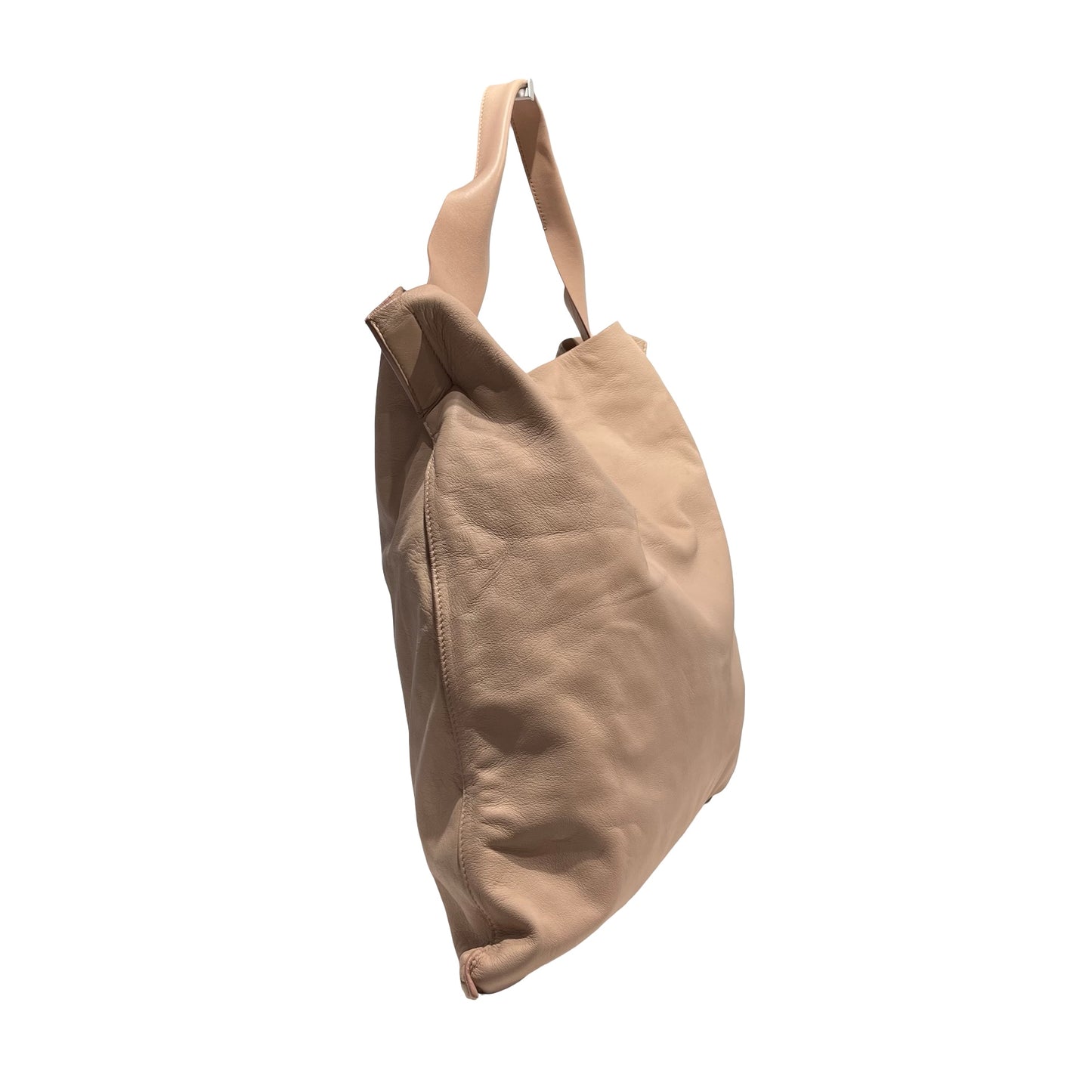 Used JIL SANDER Leather Leather tote bag Handbag Pink