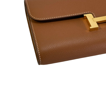 Used HERMES Epsom Constance to Go Wallet on chain Brown GHW