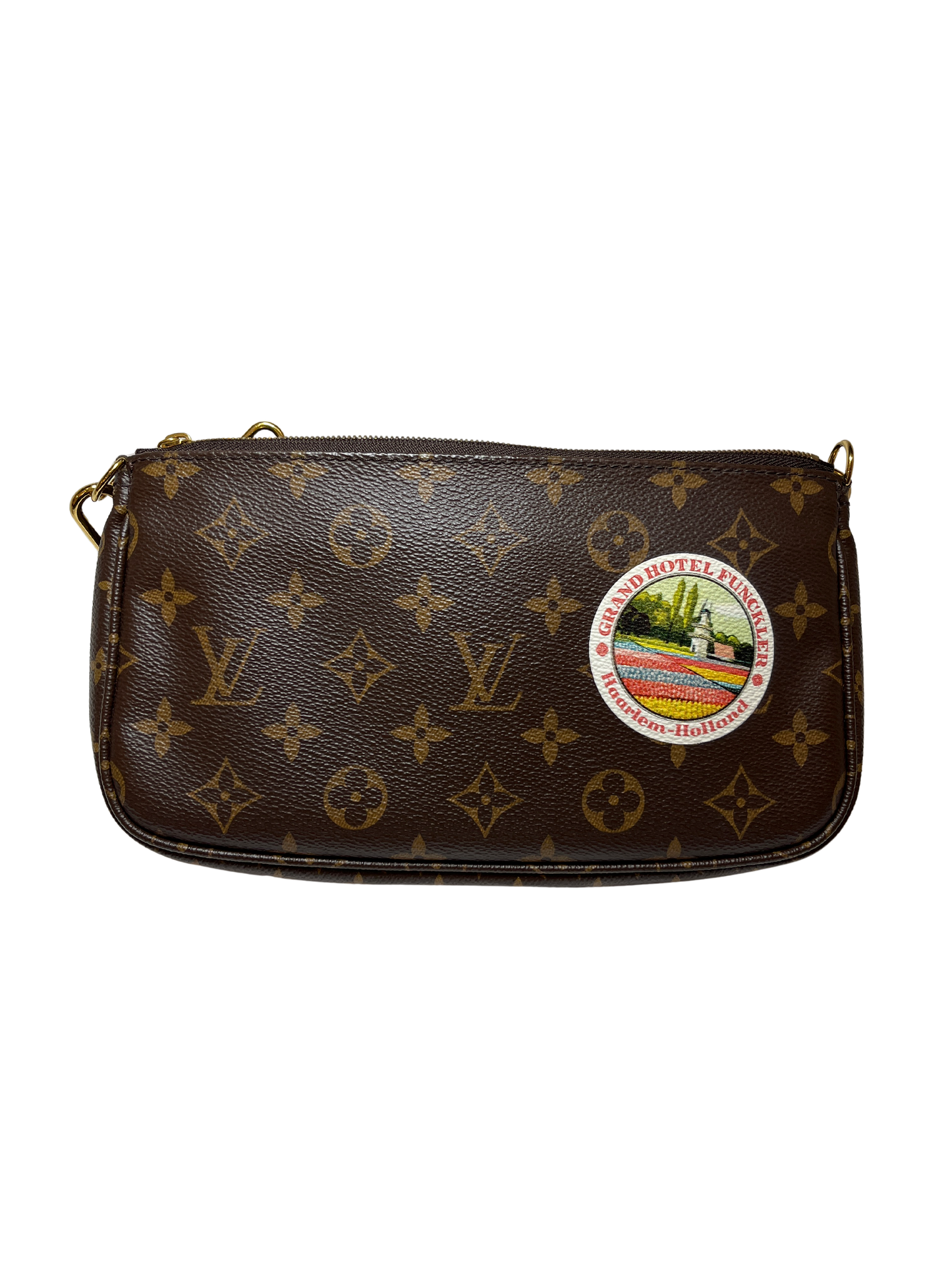Used Louis Vuitton Pouchette Shoulder Bag Brown
