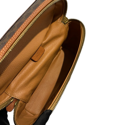 CELINE Macadam Macadam Canvas Bag Handbag Brown