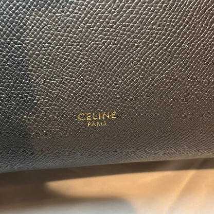 Unused CÉLINE Calfskin Leather Belt Belt Bag Grey GHW