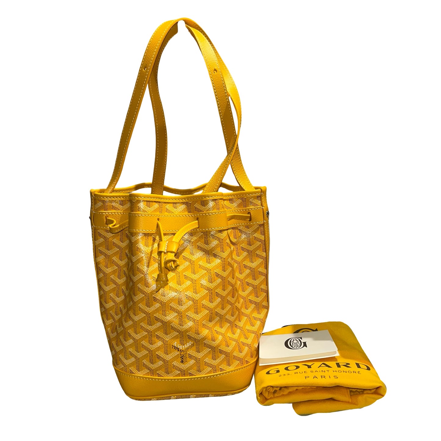 Used GOYARD Le Sac Petit Flot Tote Bag Yellow