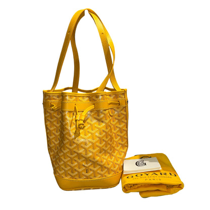 Used GOYARD Le Sac Petit Flot Tote Bag Yellow