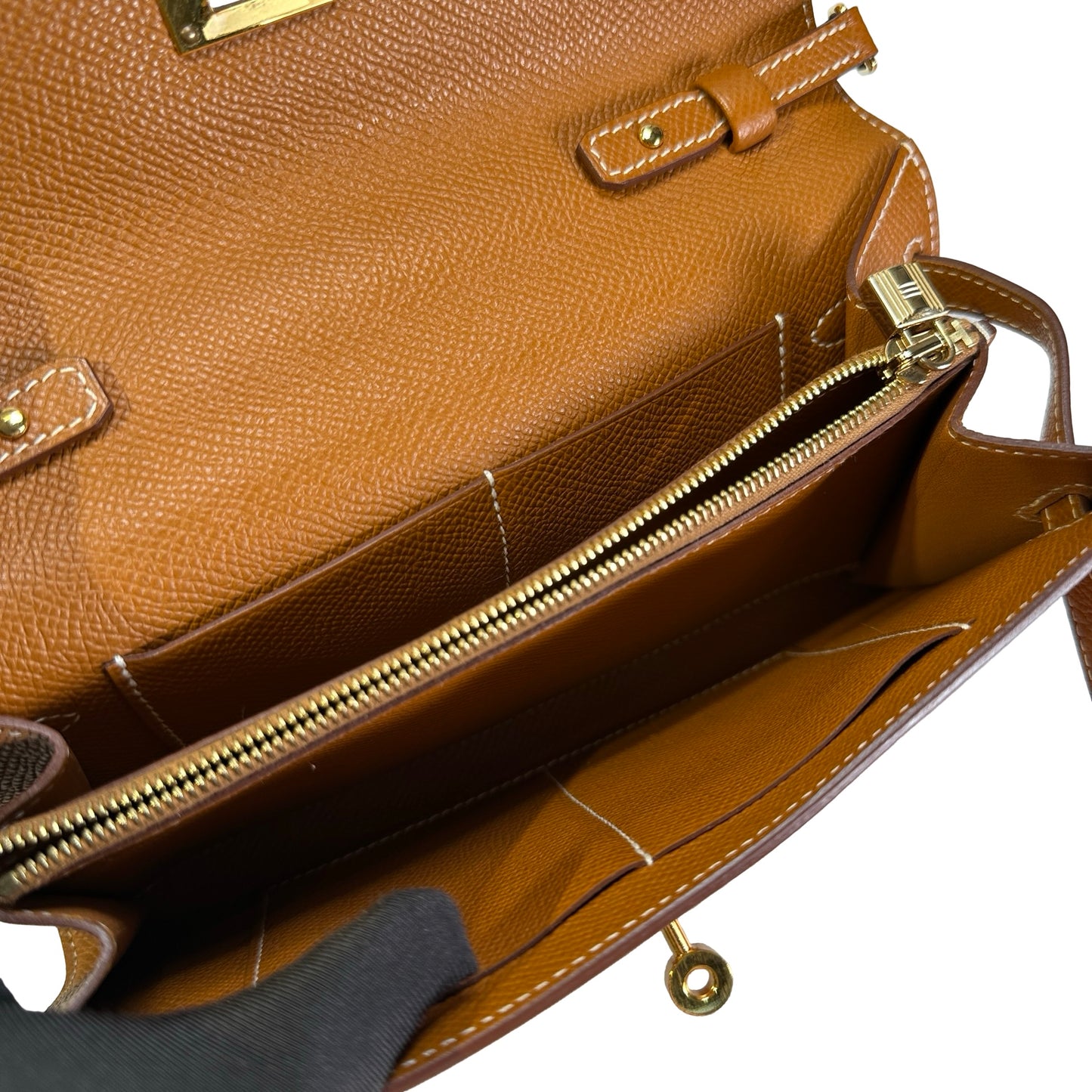 Used HERMES Epsom Kelly To Go Cross body bag Gold FHW