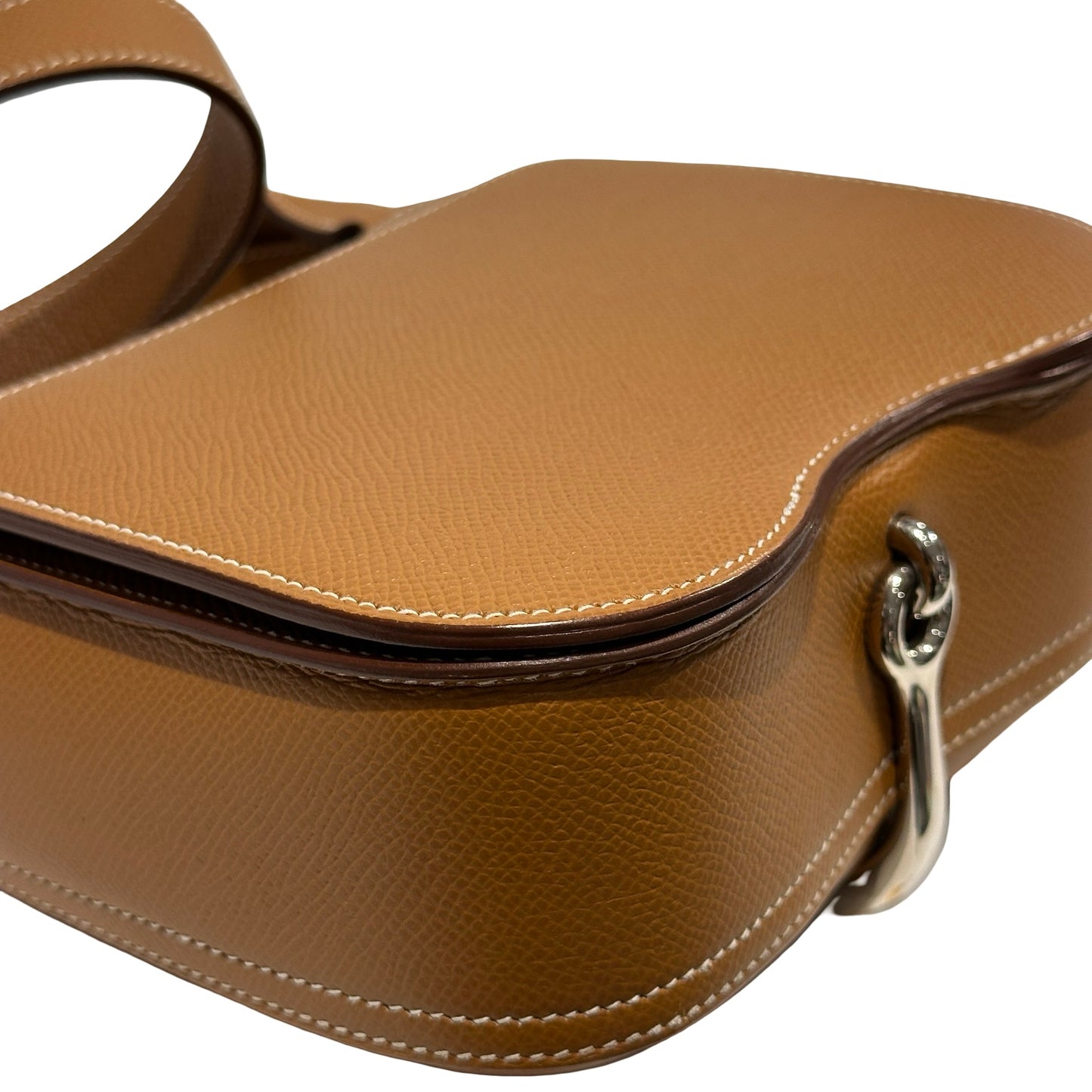 Used HERMES Epsom Della Cross body bag Gold Phw