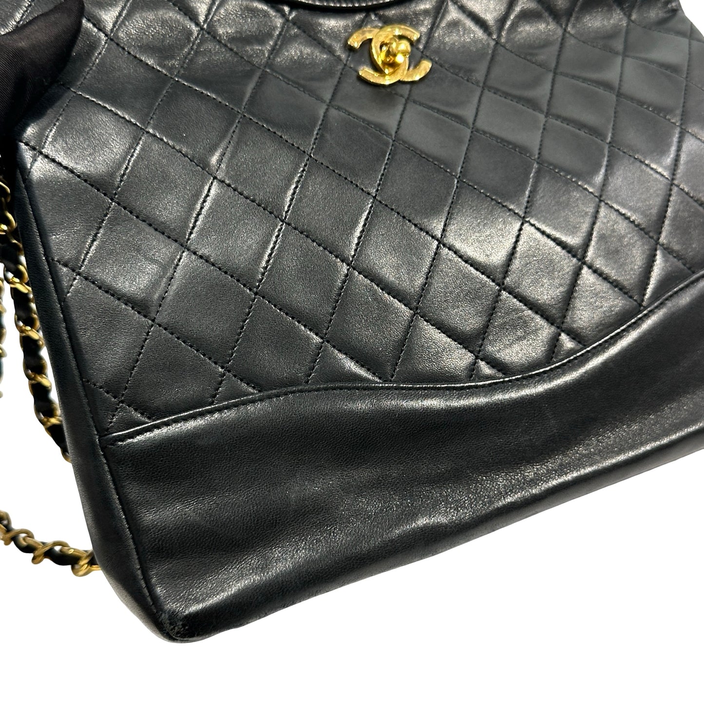 Used CHANEL Quilted Lambskin Quilted 31 Bag Two Way Shoulder Bag Black
