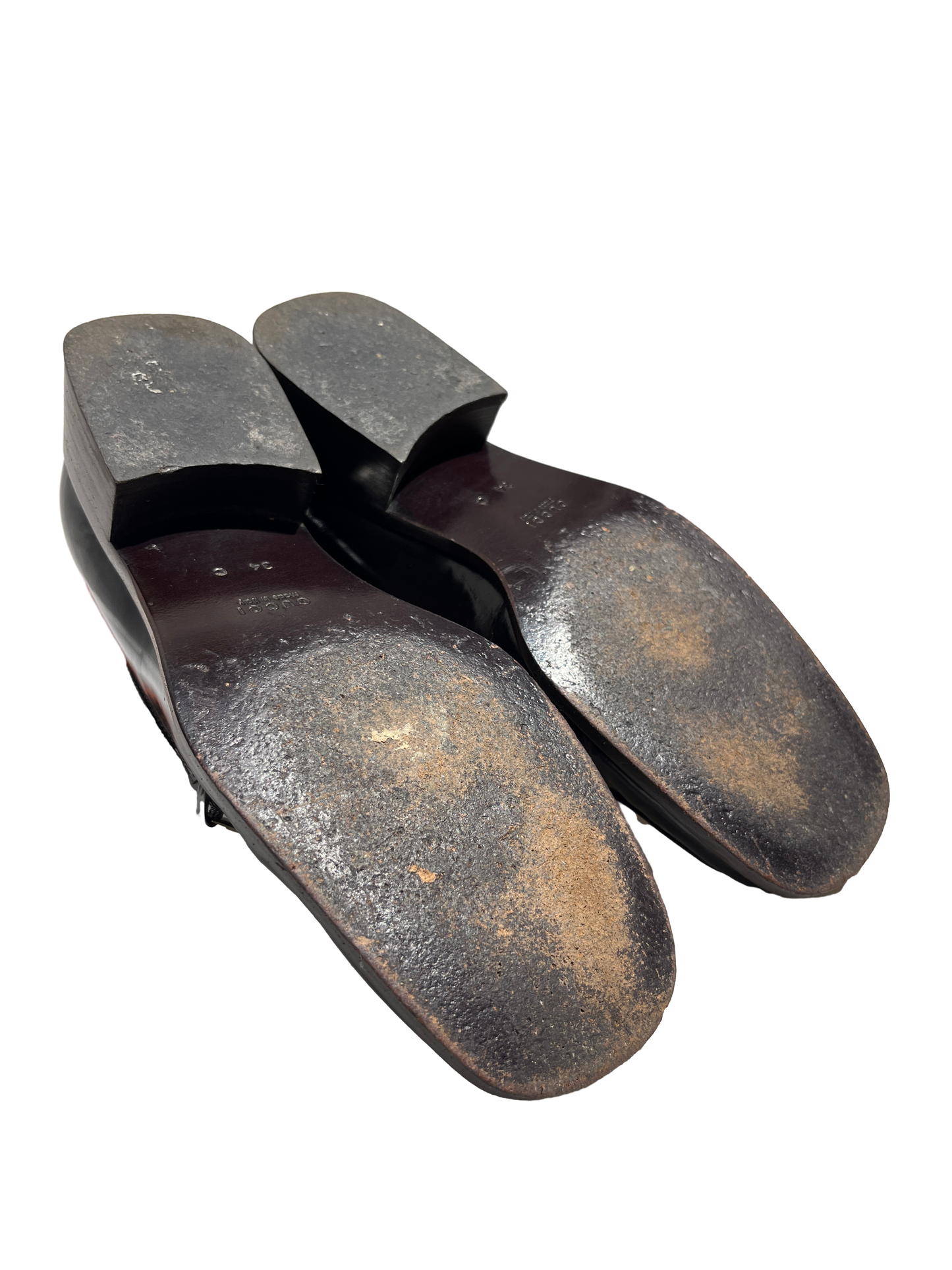 Used Gucci Loafers Brown PHW
