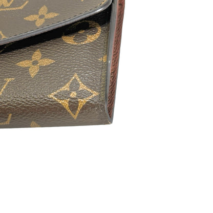 LOUIS VUITTON Monogram Canvas Sarah Wallet Long wallet Brown