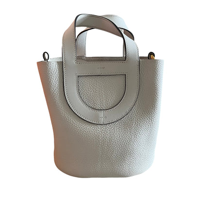 Used HERMES Clemence Swift In The Loop 18 Bucket Bag Nata