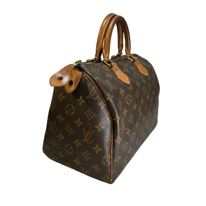Used LOUIS VUITTON Monogram Canvas Speedy Handbag Brown