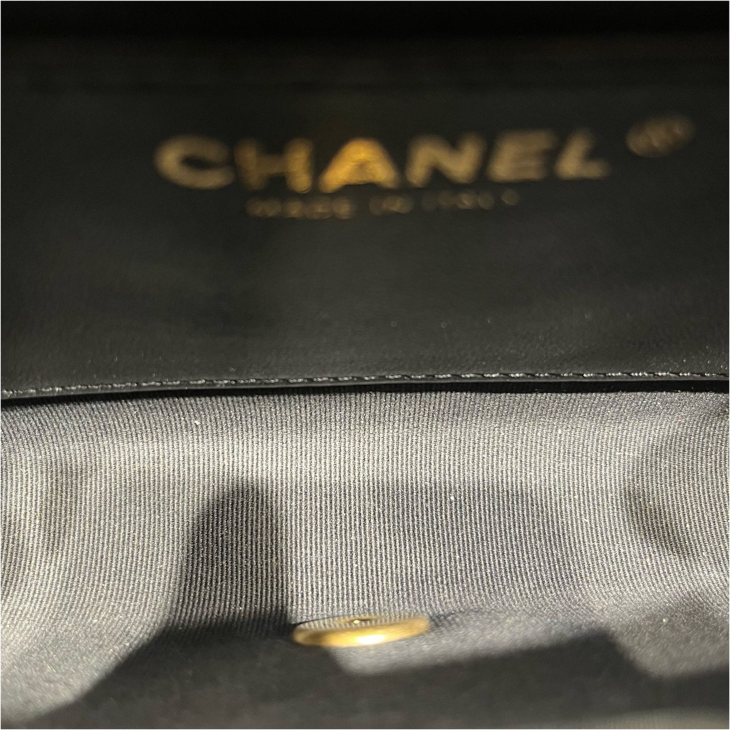 Unused CHANEL Classic Flap Shoulder Bag Black GHW