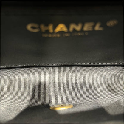 Unused CHANEL Classic Flap Shoulder Bag Black GHW