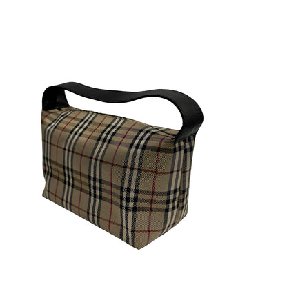 Used BURBERRY Nova Check Nova Check Shoulder Bag Beige Black Red